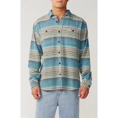Rip Curl Classic Surf Baja Cotton Flannel Button-up Shirt In Multi