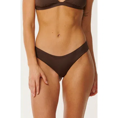 Rip Curl Classic Surf Bikini Bottoms In Brown
