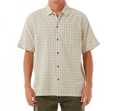 Rip Curl Classic Surf Check Shirt In Bone In Neutral