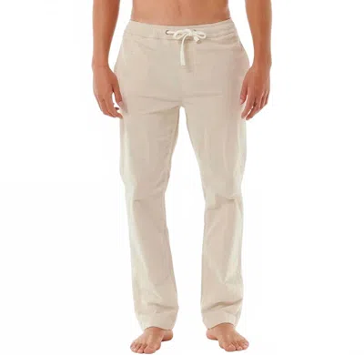 Rip Curl Classic Surf Cord Beach Pants In Vintage White In Neutral