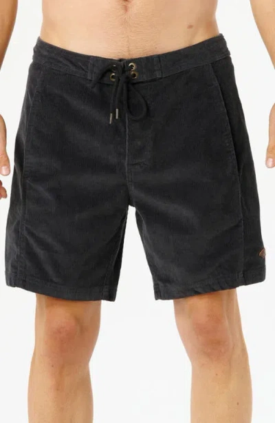 Rip Curl Classic Surf Corduroy Shorts In Black