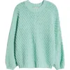 Rip Curl Classic Surf Cotton Blend Sweater In Light Green