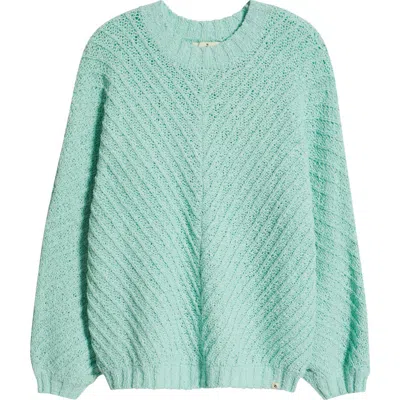 Rip Curl Classic Surf Cotton Blend Sweater In Light Green