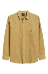 Rip Curl Classic Surf Cotton Corduroy Button-up Shirt In Burgundy