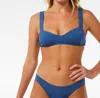 Rip Curl Classic Surf D-dd Top In Vintage Navy In Multi
