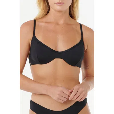 Rip Curl Classic Surf D- To Dd-cup Underwire Bikini Top In Blue