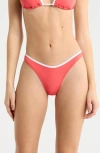 Rip Curl Classic Surf High Leg Bikini Bottoms In Red