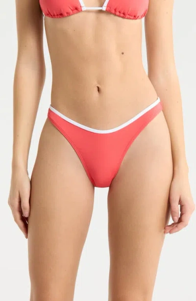 Rip Curl Classic Surf High Leg Bikini Bottoms In Red