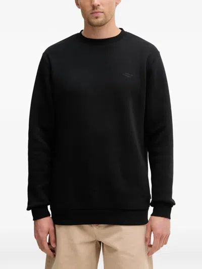 Rip Curl Classic Surf Logo-embroidered Crew-neck Sweater In Black
