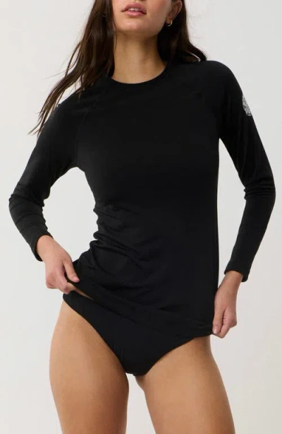 Rip Curl Classic Surf Long Sleeve Rashguard In Black