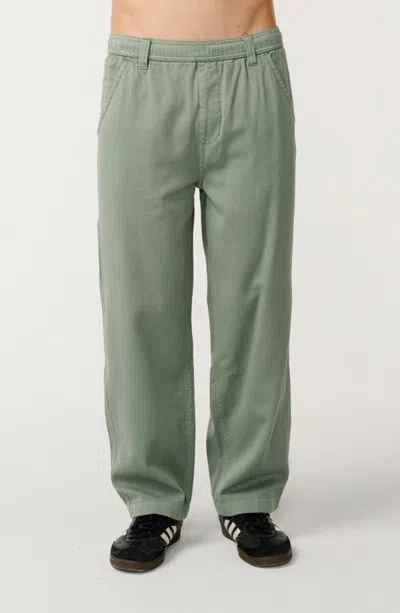 Rip Curl Classic Surf Pull-on Cotton Twill Carpenter Pants In Green