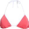 Rip Curl Classic Surf Triangle Bikini Top In Pink