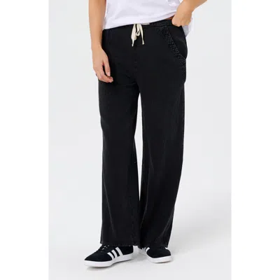 Rip Curl Classic Surf Wide Leg Pants In Black