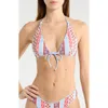 Rip Curl Coastal Instinct Triangle Bikini Top In Multi