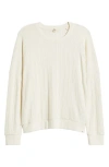 Rip Curl Cosy Raglan Sleeve Pullover In Off White
