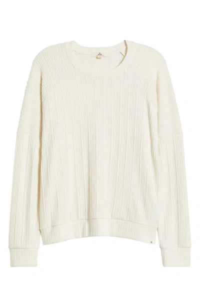 Rip Curl Cosy Raglan Sleeve Pullover In Off White