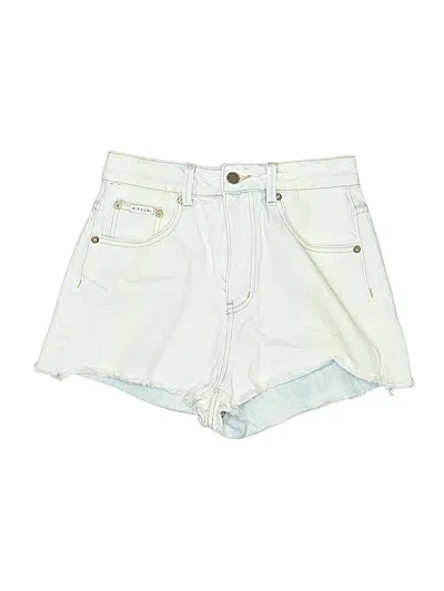 Pre-owned Rip Curl Denim Shorts In Ivory