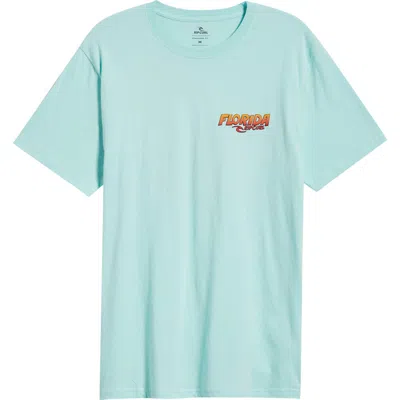 Rip Curl Desti Animals Cotton Graphic T-shirt In Blue