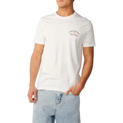 Rip Curl Desti Animals Cotton Graphic T-shirt In White