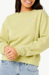 Rip Curl Dune Dancer Relaxed Sweatshirt In Sage Haw