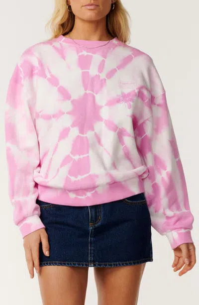 Rip Curl Echo Wave Drop Shoulder Sweatshirt In Purple 0037