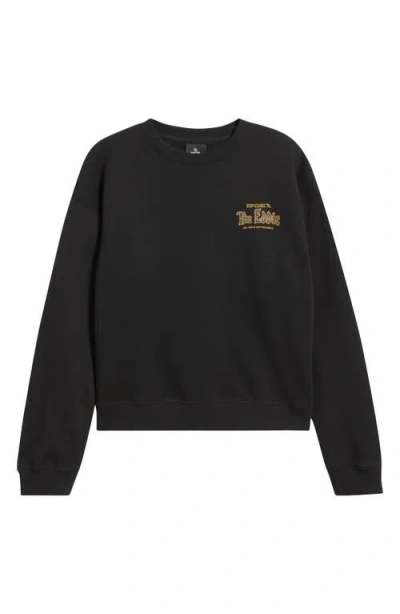 Rip Curl Eddie Would Go Crewneck Sweatshirt In Black