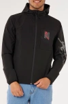 Rip Curl Eddie Would Go Spray Hooded Jacket In Black