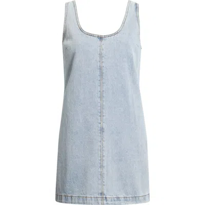 Rip Curl Ellie Sleeveless Denim Minidress In Blue