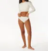 Rip Curl Ellis High Good Pants Bottom In Cream In White