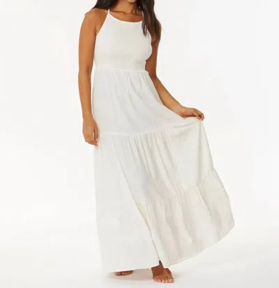 Rip Curl Embroidered Midi Dress In Pacific Dreams In White