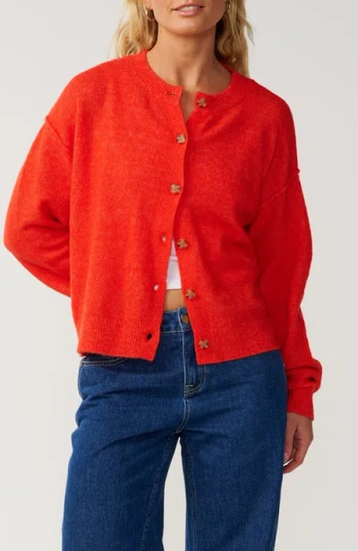 Rip Curl Emily Cardigan In Red