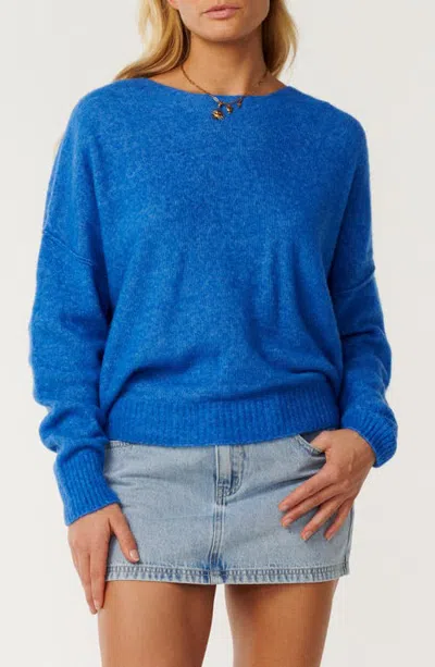 Rip Curl Emily Crewneck Sweater In Blue