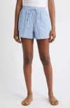 Rip Curl Es Vedra Stripe Cotton Blend Shorts In Blue