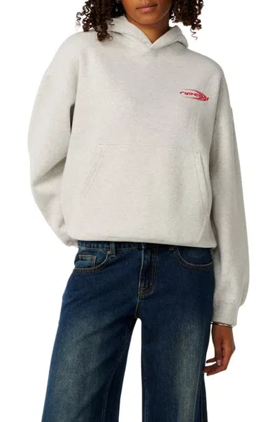 Rip Curl Evolution Cotton Blend Graphic Hoodie In Gray