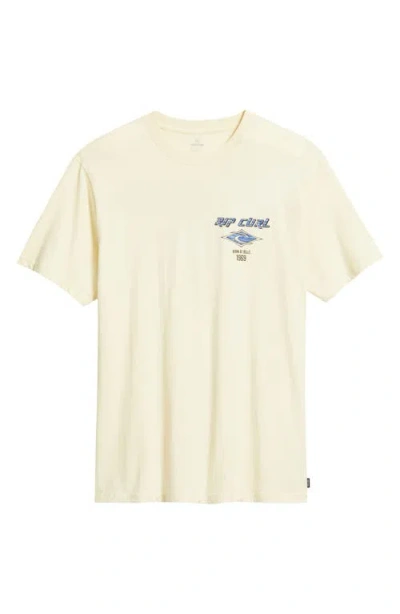 Rip Curl Fade Out Icon Graphic T-shirt In White