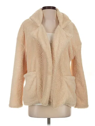 Pre-owned Rip Curl Faux Fur Jacket In Ivory