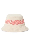 Rip Curl Floral Print Bucket Hat In Green