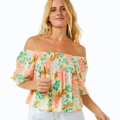Rip Curl Follow The Sun Fashion Shirt In Light Orange In Pink
