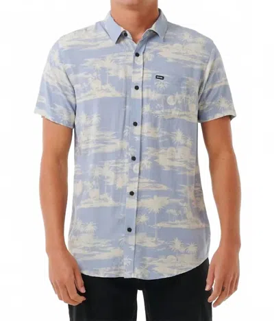 Rip Curl Fun Times Short Sleeve Woven Shirt In Spray Blue