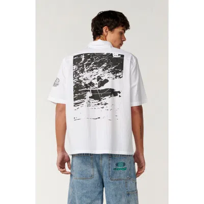 Rip Curl Gabe Cole Cotton Poplin Camp Shirt In White