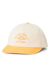 Rip Curl Embroidered Logo Two-tone Cap In Mango