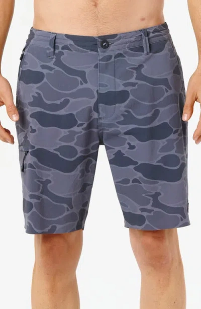 Rip Curl Global Entry Boardwalk Water Repellent Shorts In Blue