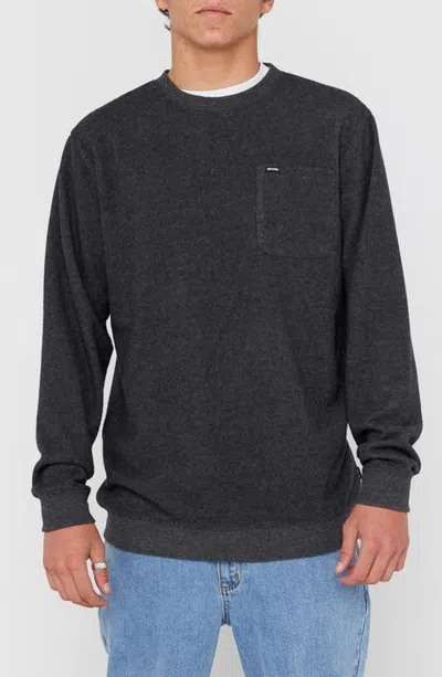 Rip Curl Grid Crewneck Pocket Sweatshirt In 3442