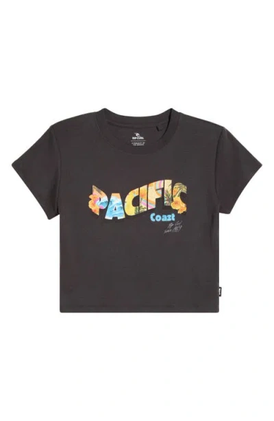 Rip Curl Haley O Shrunken Graphic T-shirt In Black