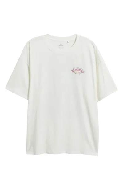 Rip Curl Half Moon Bay Heritage Graphic T-shirt In White