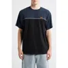 Rip Curl Halfa Panel Cotton T-shirt In Blue