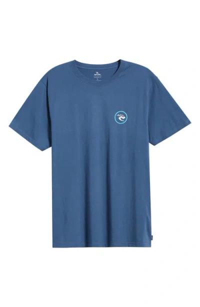 Rip Curl Hawaii Ring Cotton Graphic T-shirt In Blue