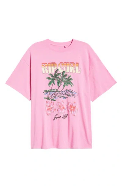 Rip Curl Hayley O Graphic Heritage Tee In Pink