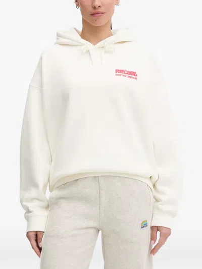 Rip Curl Heritage Logo-print Drawstring Hoodie In White
