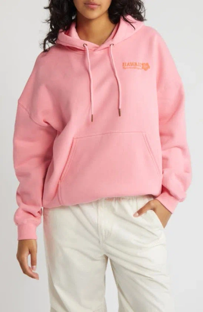 Rip Curl Hibiscus Heat Graphic Hoodie In Pink